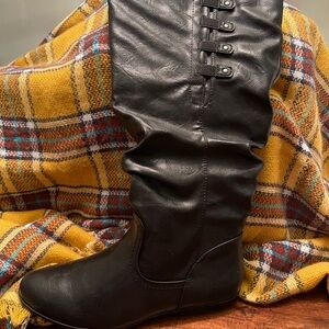 Cliffs by WHITE MOUNTAIN Black Over the Knee Boots